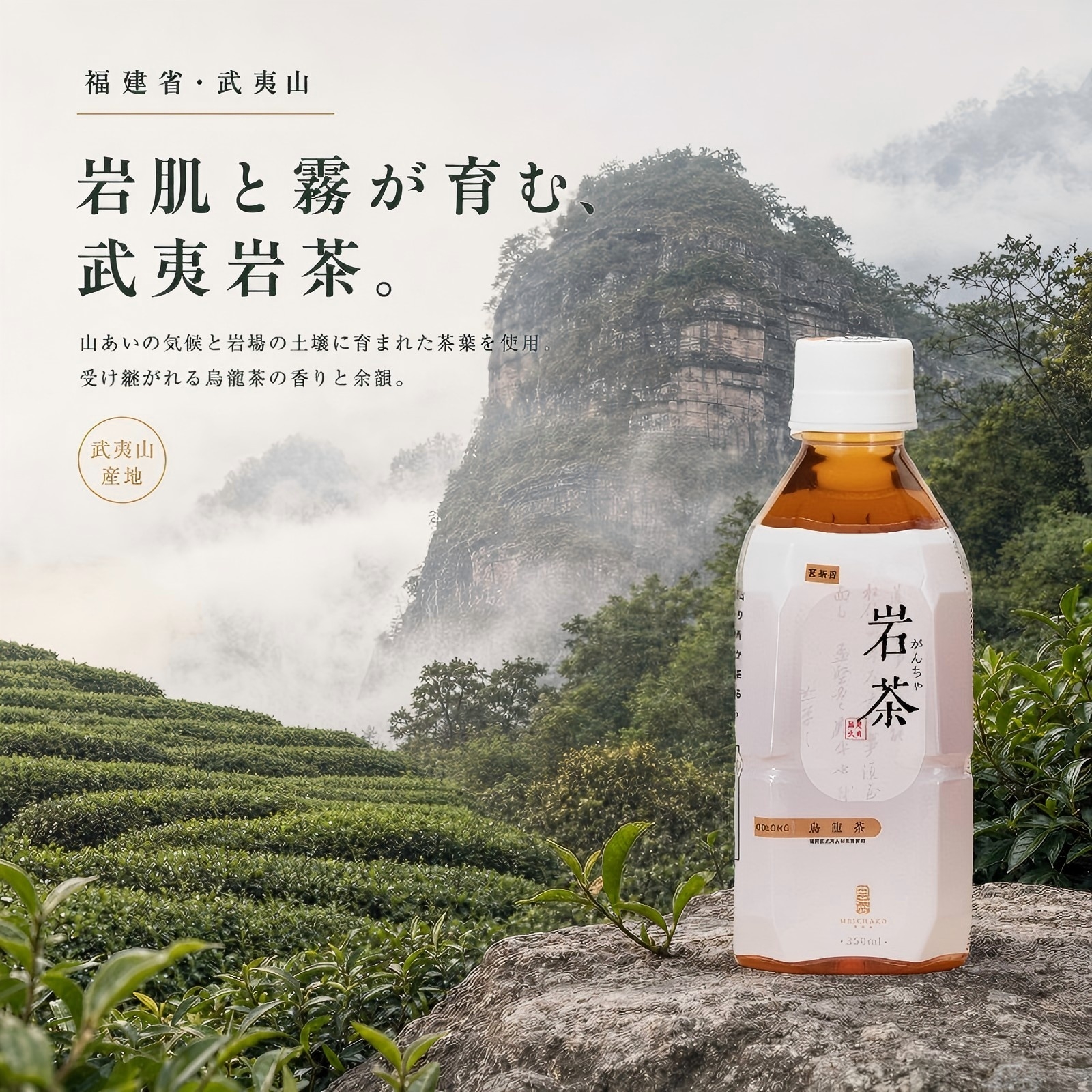 ボトルティー】武夷岩茶 岩茶 350ml×24本｜茗茶香｜本場・武夷山の中国